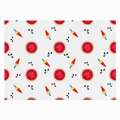 Slices Of Red And Juicy Watermelon Large Glasses Cloth (2 Sides) by SychEva