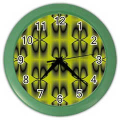 Digital Floral Color Wall Clock by Sparkle