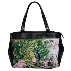 Peafowl Peacock Feather-beautiful Oversize Office Handbag