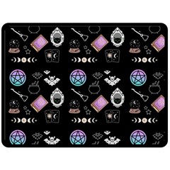 Pastel Goth Witch Fleece Blanket (large)  by InPlainSightStyle