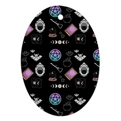 Pastel Goth Witch Oval Ornament (two Sides) by InPlainSightStyle
