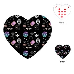 Pastel Goth Witch Playing Cards Single Design (heart) by InPlainSightStyle