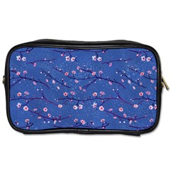 Branches With Peach Flowers Toiletries Bag (one Side) by SychEva
