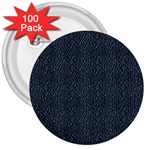 Blue Stripes On Dark Background 3  Buttons (100 pack) 