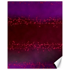 Red Splashes On Purple Background Canvas 11  X 14  by SychEva