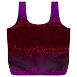Red Splashes On Purple Background Full Print Recycle Bag (XXL)