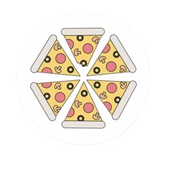 Pizza-slice-food-italian Mini Round Pill Box by Sudhe