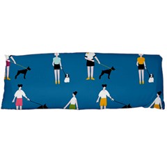 Girls Walk With Their Dogs Body Pillow Case (dakimakura) by SychEva