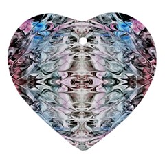 Abstract Waves Iii Ornament (heart)