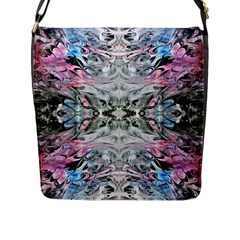 Abstract Waves Iv Flap Closure Messenger Bag (l)