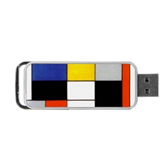 Composition A By Piet Mondrian Portable Usb Flash (two Sides) by impacteesstreetweareight