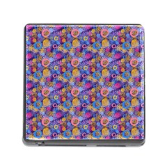 Multicolored Circles And Spots Memory Card Reader (square 5 Slot) by SychEva