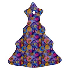 Multicolored Circles And Spots Christmas Tree Ornament (two Sides) by SychEva