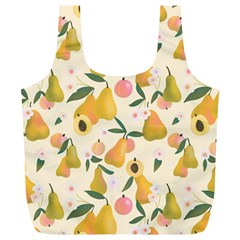 Yellow Juicy Pears And Apricots Full Print Recycle Bag (xl) by SychEva