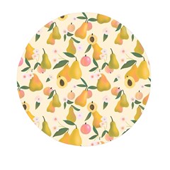 Yellow Juicy Pears And Apricots Mini Round Pill Box (pack Of 5) by SychEva