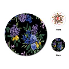 Floral Playing Cards Single Design (round) by Sparkle