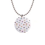 Cute Bright Little Cars 1  Button Necklace Front