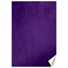 Leather Smooth 18-purple Canvas 12  X 18  by skindeep