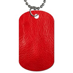 Leatherette 7 Dog Tag (two Sides) by skindeep