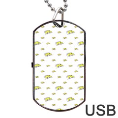 Cartoon Funny Weird Car Motif Pattern Dog Tag Usb Flash (one Side) by dflcprintsclothing