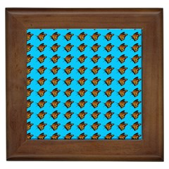 Monarch Butterfly Print Framed Tile by Kritter