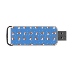 Cute Corgi Dogs Portable Usb Flash (two Sides) by SychEva