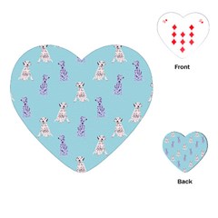 Dalmatians Are Cute Dogs Playing Cards Single Design (heart) by SychEva