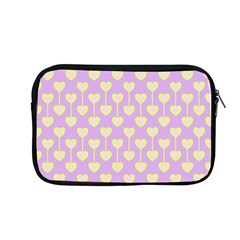 Yellow Hearts On A Light Purple Background Apple Macbook Pro 13  Zipper Case by SychEva