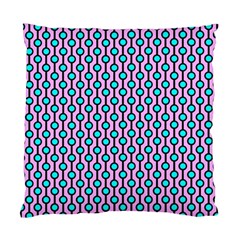 Blue Circles On Purple Background Geometric Ornament Standard Cushion Case (two Sides) by SychEva