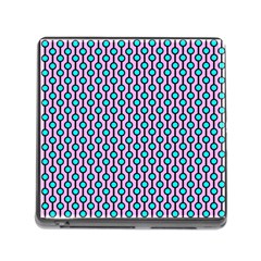Blue Circles On Purple Background Geometric Ornament Memory Card Reader (square 5 Slot) by SychEva