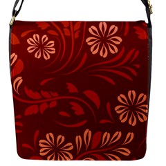 Folk Flowers Pattern Floral Surface Design Seamless Pattern Flap Closure Messenger Bag (s)