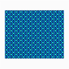 Blue Circles On A Dark Blue Background Small Glasses Cloth (2 Sides) by SychEva