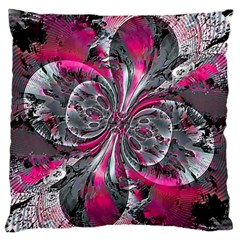 Mixed Signals Large Flano Cushion Case (one Side) by MRNStudios