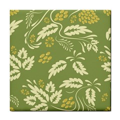 Folk Flowers Pattern Floral Surface Design Seamless Pattern Tile Coaster