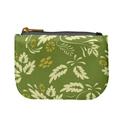 Folk Flowers Pattern Floral Surface Design Seamless Pattern Mini Coin Purse