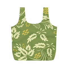 Folk Flowers Pattern Floral Surface Design Seamless Pattern Full Print Recycle Bag (m)