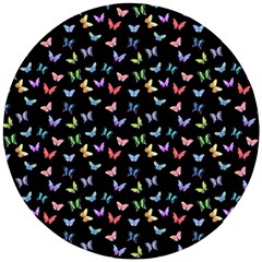 Bright And Beautiful Butterflies Wooden Puzzle Round by SychEva