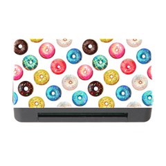 Delicious Multicolored Donuts On White Background Memory Card Reader With Cf by SychEva