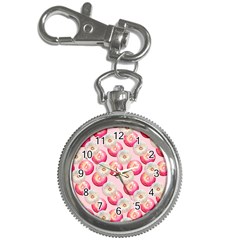 Pink And White Donuts Key Chain Watches by SychEva