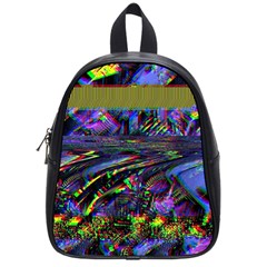 Unadjusted Tv Screen School Bag (small) by MRNStudios