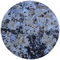 Marble Texture Top View Wooden Puzzle Round by dflcprintsclothing