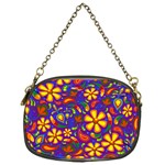 Gay Pride Rainbow Floral Paisley Chain Purse (One Side) Front