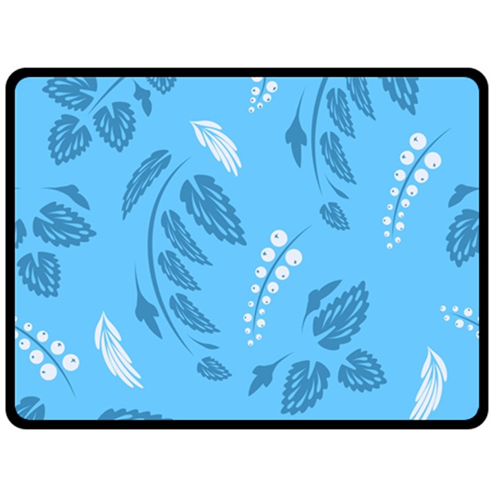 Folk flowers pattern Floral surface design Seamless pattern Fleece Blanket (Large) 