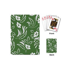 Folk Flowers Pattern Floral Surface Design Seamless Pattern Playing Cards Single Design (mini) by Eskimos