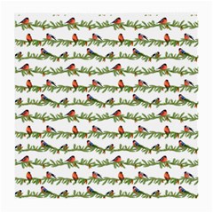 Bullfinches On The Branches Medium Glasses Cloth by SychEva