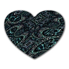 Emerald Distortion Heart Mousepads by MRNStudios