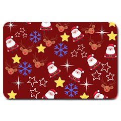 Santa Red Large Doormat  by InPlainSightStyle