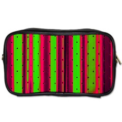 Warped Stripy Dots Toiletries Bag (two Sides) by essentialimage365