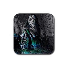 Glitch Witch Rubber Coaster (square) by MRNStudios