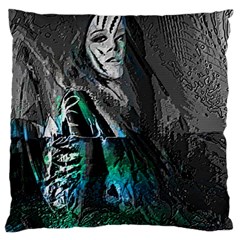 Glitch Witch Large Cushion Case (one Side) by MRNStudios